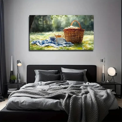 Camping Suitable Wall Art Canvas Office Home Room Framed 120x60cm