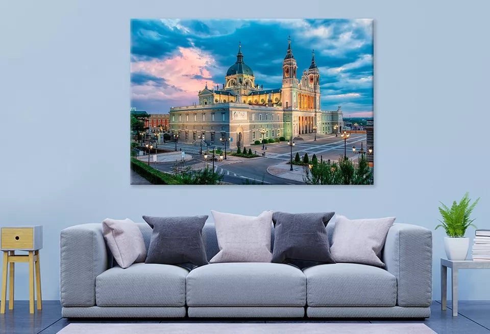 Almudena Cathedral In Madrid  Wall Art Decor 100% Australian Made - Bella Home Decor