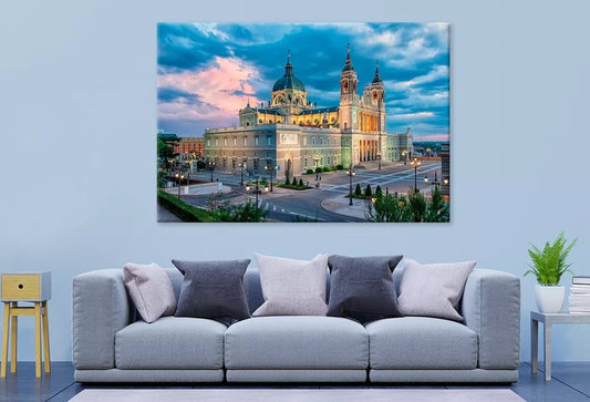 Almudena Cathedral In Madrid  Wall Art Decor 100% Australian Made - Bella Home Decor