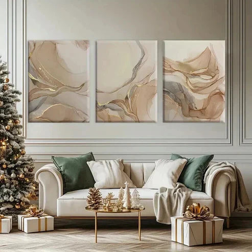 3pcs Irregular Graphic Fantasy Decorations Wall Art Set Canvas Unframed - High Quality Print 100% Australian Made Wall Canvas