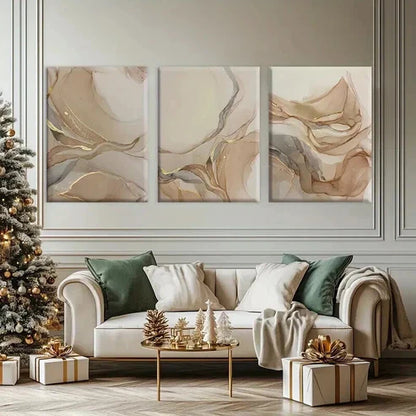 3pcs Irregular Graphic Fantasy Decorations Wall Art Set Canvas Unframed - High Quality Print 100% Australian Made Wall Canvas