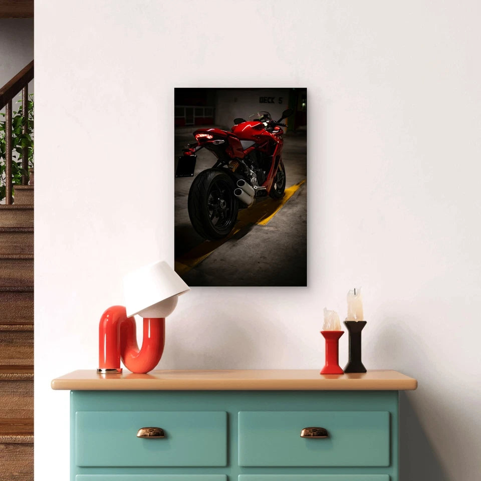 MV Agusta Superveloce Motorbike Deck 5 Lane 40x60cm Print Ready to Hang