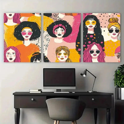 3pcs Everything Is Going To Be OK Poster Perfect Wall Art Set Canvas Framed 50x70cm - High Quality Print 100% Australian Made Wall Canvas Ready to Hang
