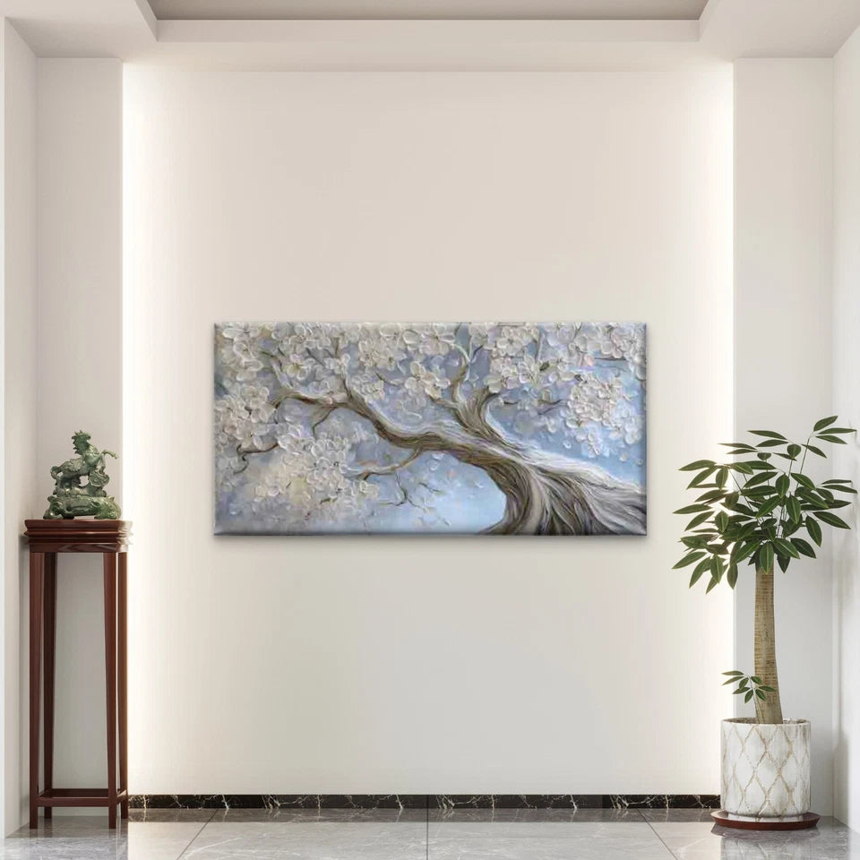 Spring Blossom Elegant Design Wall Art Canvas Office Home Room Framed 120x60cm