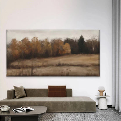 Autumn Forest Landscape Wall Art Canvas Office Home Room Framed 120x60cm