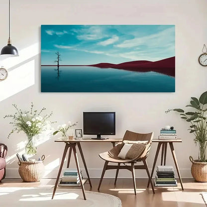 Nature Scenery Modern Asian Wall Art Canvas Office Home Room Framed 120x60cm