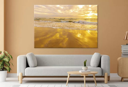 Sandy Shores Of Lydgate Beach Wall Art Decor 100% Australian Made - Bella Home Decor
