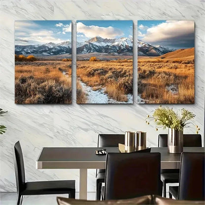 3pcs Vernal Travel Print Posters Perfect Wall Art Set Canvas Framed 50x70cm - High Quality Print 100% Australian Made Wall Canvas Ready to Hang