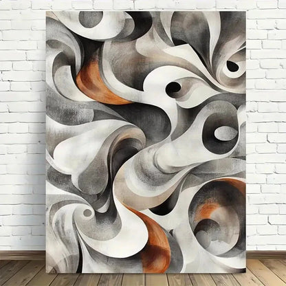 Beautiful Modern Abstract Painting 40x60cm Metal Print Ready to Hang - Bella Home Decor