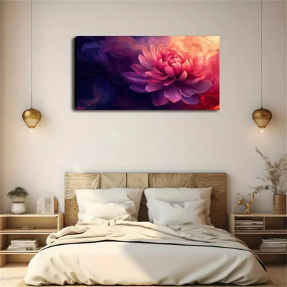 Abstract Style Flower Beautiful Wall Art Canvas Office Home Room Framed 120x60cm - Bella Home Decor