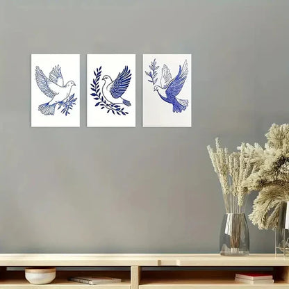 3pcs Abstract Ducky Colorful Ducks Wall Art Canvas Unframed - High Quality Print 100% Australian Made Wall Canvas - Bella Home Decor