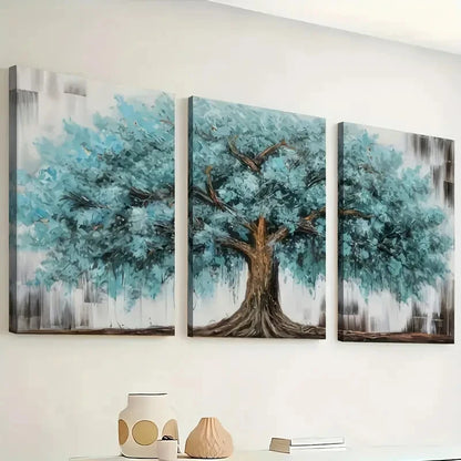 3pcs Tree Of Life Abstract Modern Perfect Wall Art Set Canvas Framed 40x60cm - High Quality Print 100% Australian Made Wall Canvas Ready to Hang - Bella Home Decor