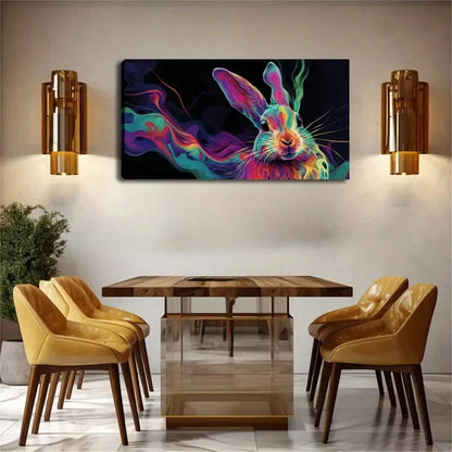 Elegant Rabbit Modern Décor Wall Art Canvas Office Home Room Framed 120x60cm - Bella Home Decor