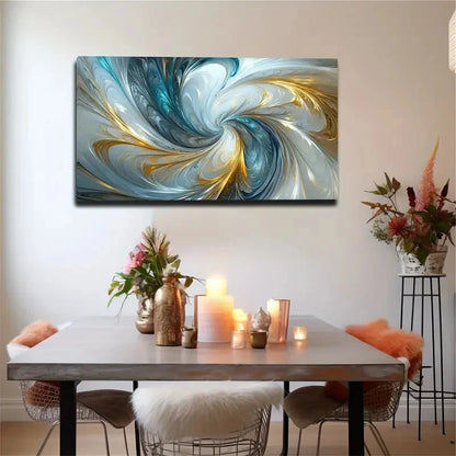 Flowing Deep And Highly Wall Art canvas office home room framed 120x60cm