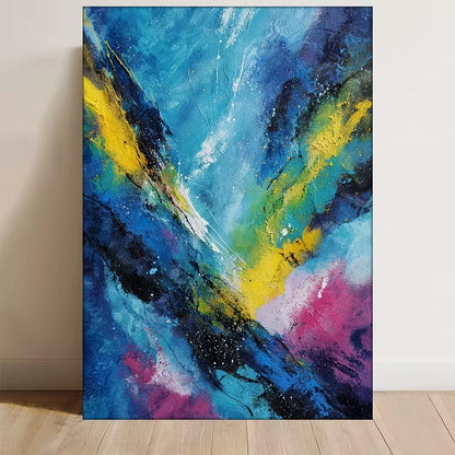 Abstract Brushstroke Design 60x90cm Metal Print Ready to Hang