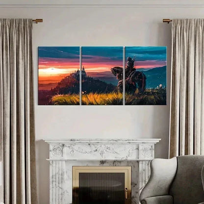 3pcs The Witcher Game Character Painting Wall Art Canvas Unframed - High Quality Print 100% Australian Made Wall Canvas