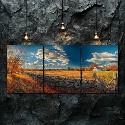3pcs Beautiful Farm Nature Relax Autumn Perfect Wall Art Canvas Unframed - High Quality Print 100% Australian Made Wall Canvas - Bella Home Decor