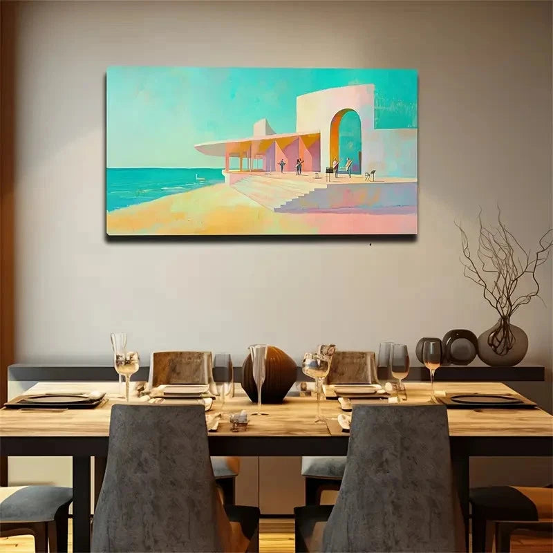 Tourism And Vacation Architect Wall Art Canvas Office Home Room Framed 120x60cm