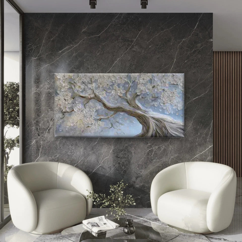 Spring Blossom Elegant Design Wall Art Canvas Office Home Room Framed 120x60cm