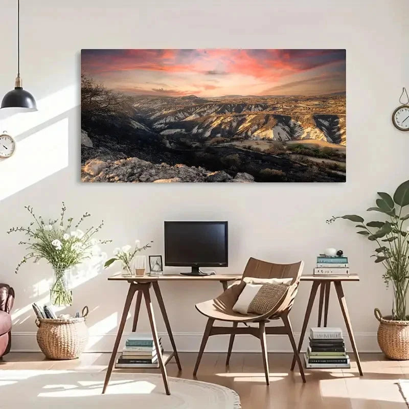 Scenery Landscape Twilight Wall Art Canvas Office Home Room Framed 120x60cm