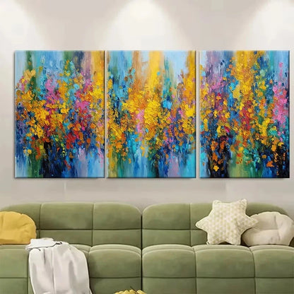 3pcs Colorful Abstract Wall Art Set Canvas Framed 40x60cm – High Quality Print 100% Australian Made Wall Canvas Ready to Hang - Bella Home Decor