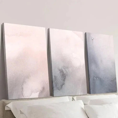 3pcs Aesthetic Nordic Style Decoration Wall Art Set Canvas Unframed - High Quality Print 100% Australian Made Wall Canvas