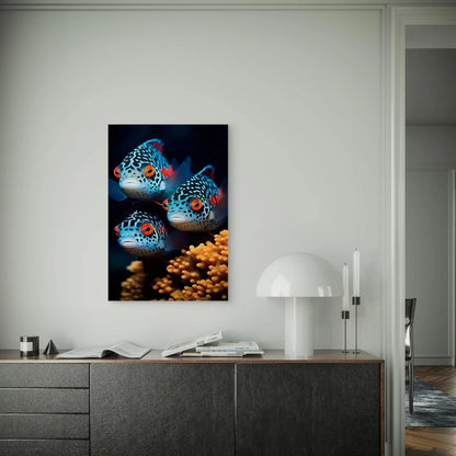 Fish Fantasy, Oil Painting 60x90cm Metal Print Ready to Hang