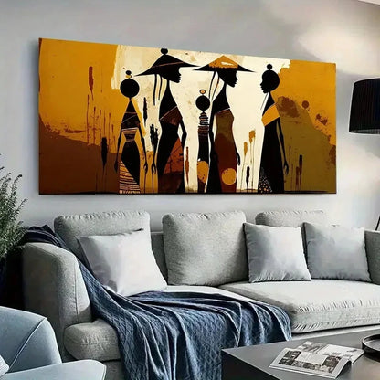 Description Portrait Tribal Wall Art Canvas Office Home Room Framed 120x60cm