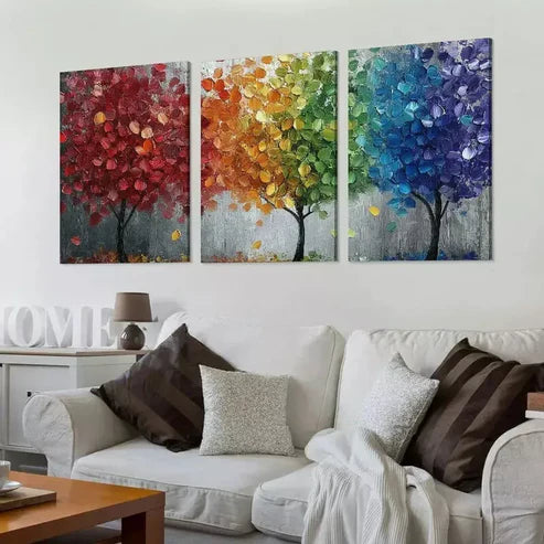 3pcs Classic Abstract Tree    Art Set Canvas Unframed - High Quality Print 100% Australian Made Wall Canvas - Bella Home Decor