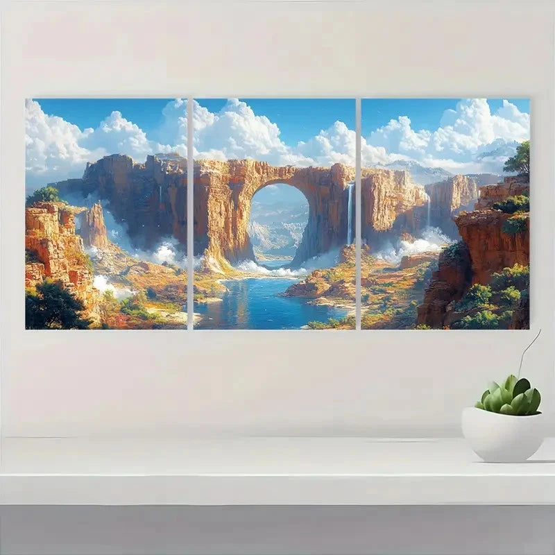 3pcs Nature Art Unique Art A    Wall Art Set Canvas Framed 50x70cm - High Quality Print 100% Australian Made Wall Canvas Ready to Hang