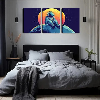 3pcs Stars Fantasy Universe Anime Style Wall Art Canvas Unframed - High Quality Print 100% Australian Made Wall Canvas
