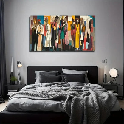 Fashionable Men And Women Wall Art Canvas Office Home Room Framed 120x60cm