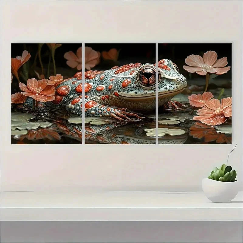 3pcs  Reticulated Ribboneer Fine Art KJ   Wall Art Set Canvas Framed 40x60cm - High Quality Print 100% Australian Made Wall Canvas Ready to Hang - Bella Home Decor