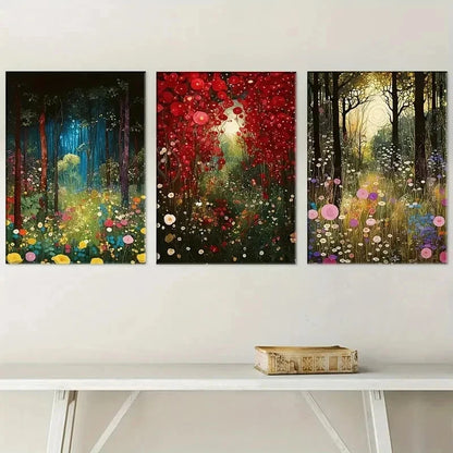 3pcs Natural Plant Leaves Landscape Perfect Wall Art Set Canvas Framed 50x70cm - High Quality Print 100% Australian Made Wall Canvas Ready to Hang