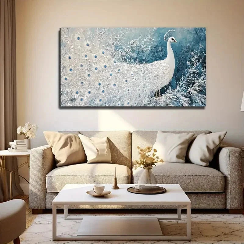 Eyespot Accents Modern Minimal Wall Art Canvas Office Home Room Framed 120x60cm