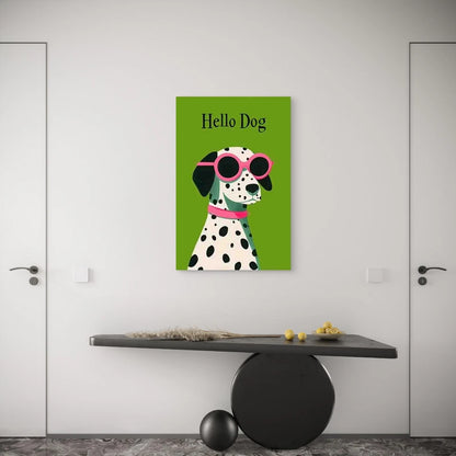 Cool Dalmatian Puppy Metal Print Ready to Hang