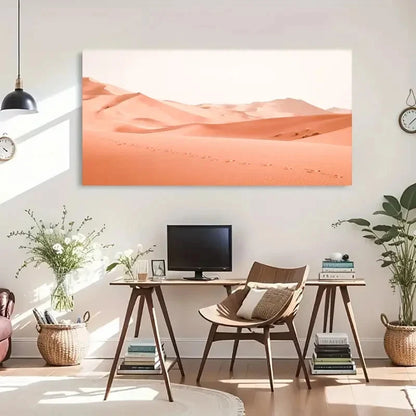 Desert Landscape Contemporary Wall Art Canvas Office Home Room Framed 120x60cm