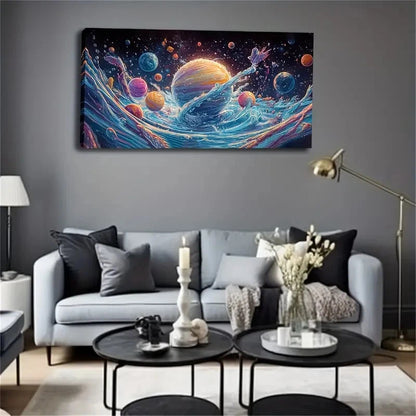 The Stars Seem Float Water Wall Art Canvas Office Home Room Framed 120x60cm