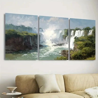 3pcs Argentina North America Travel Print Wall Art Set Canvas Framed 60x90cm - High Quality Print 100% Australian Made Wall Canvas Ready to Hang - Bella Home Decor