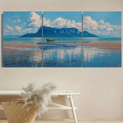 3pcs Bako National Park Travel, Malaysia Wall Art Set Canvas Unframed - High Quality Print 100% Australian Made Wall Canvas - Bella Home Decor