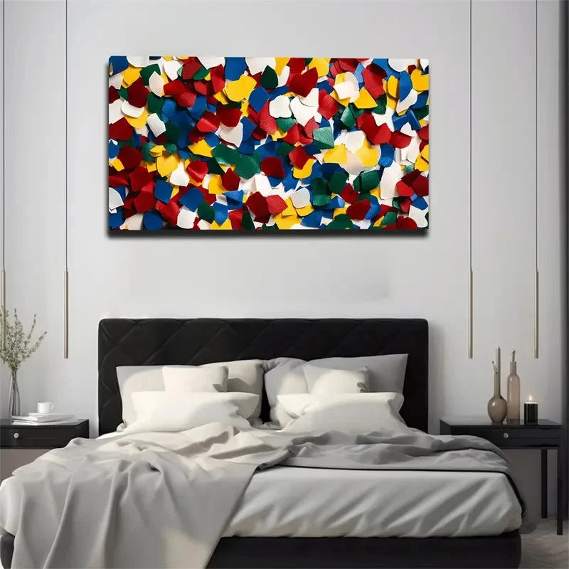 Rich And Diverse Colors Wall Acr t Canvas Office Home Room Framed 120x60cm