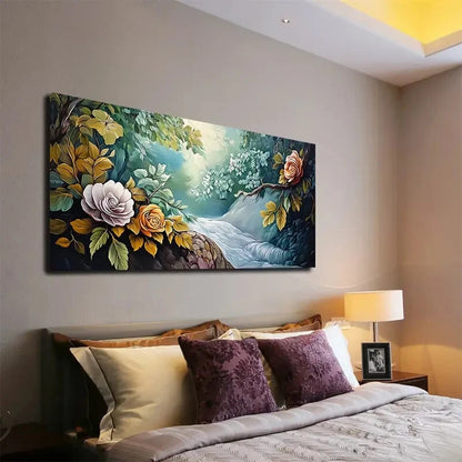 Modern And Simple The River Wall Art Canvas Office Home Room Framed 120x60cm - Bella Home Decor