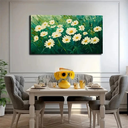 Beautiful Chrysanthemum Spaces Wall Art Canvas Office Home Room Framed 120x60cm