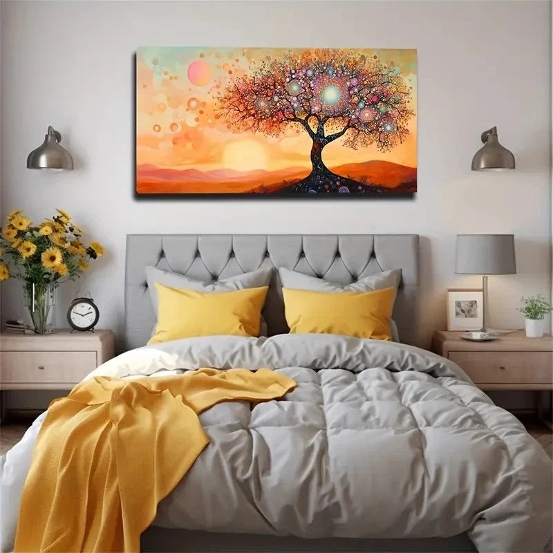 The Splendor Of The Big Tree Wall Art Canvas Office Home Room Framed 120x60cm