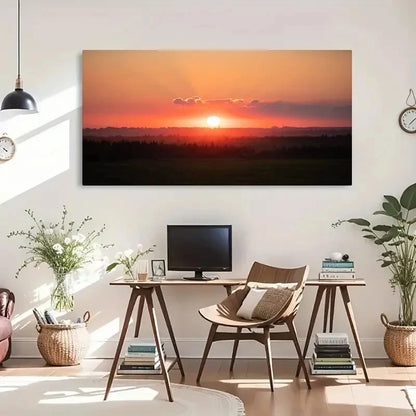Modern Landscape Decor Wall Art Canvas Office Home Room Framed 120x60cm