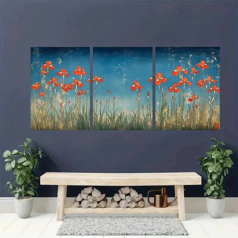 3pcs Ukiyo-E Woodblock Yorikiri  Perfect Wall Art Set Canvas Framed 60x90cm - High Quality Print 100% Australian Made Wall Canvas Ready to Hang - Bella Home Decor