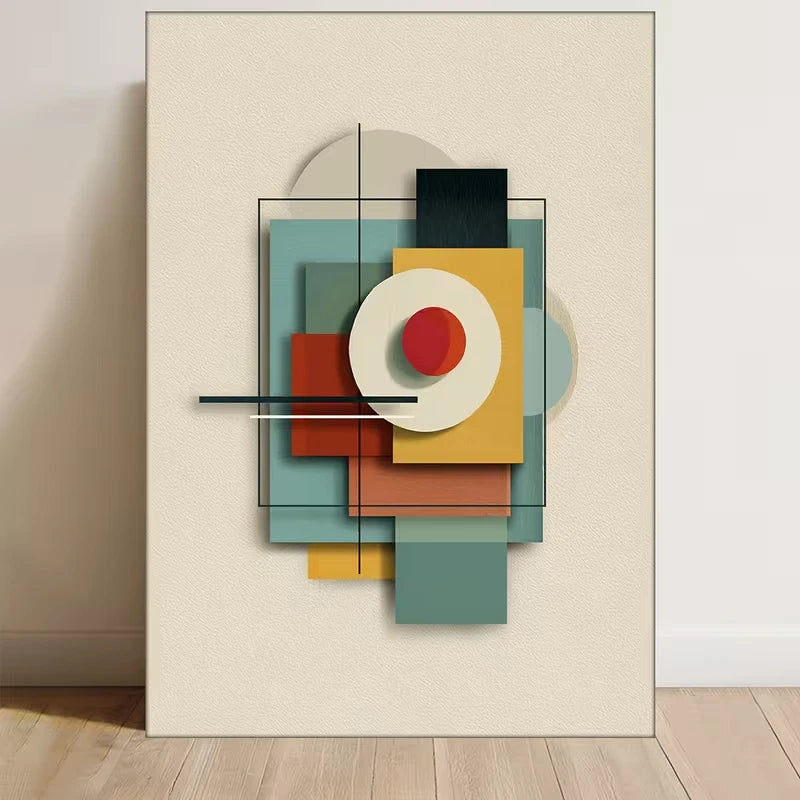 Mid-Century Modern Decor Metal Print Ready to Hang