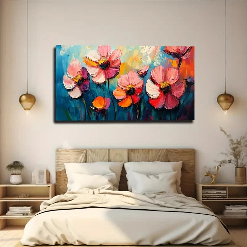 Abstract Watercolor Modern Deco Wall Art Canvas Office Home Room Framed 120x60cm - Bella Home Decor