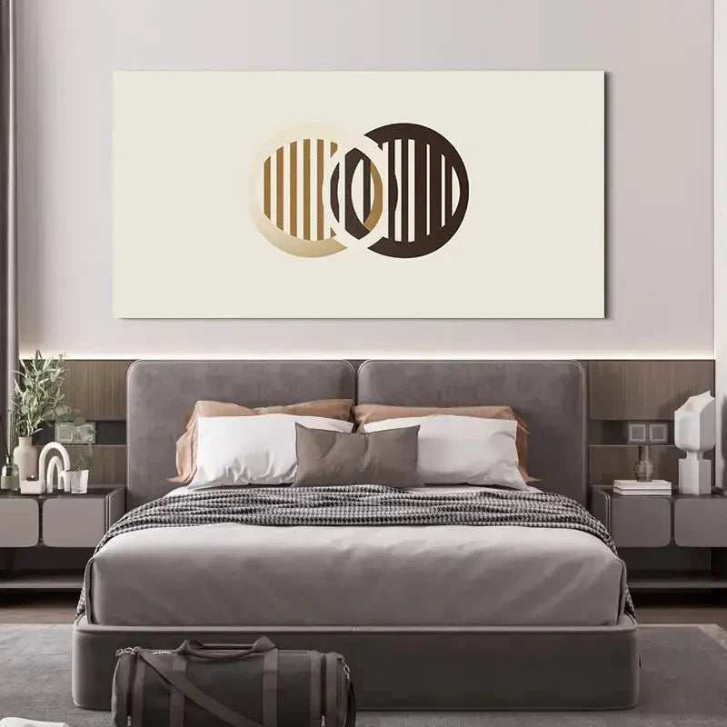 Modern Minimalist Abstract Wall Art Canvas Office Home Room Framed 120x60cm