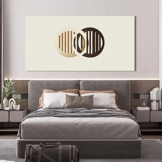 Modern Minimalist Abstract Wall Art Canvas Office Home Room Framed 120x60cm